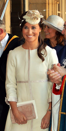 Philippa Middleton in Edwina Ibbotson, Oct 23, 2013 | The Royal Hats Blog