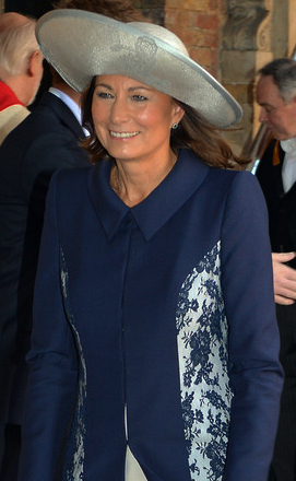 Carole Middleton in Jane Corbett, Oct 23, 2013 | The Royal Hats Blog