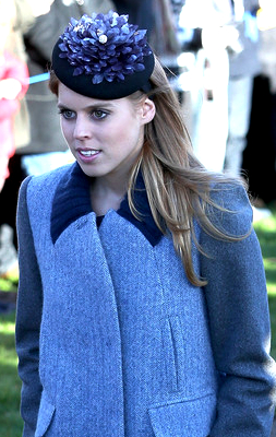 Princess Beatrice, Dec 25, 2014 in Nerida Fraiman | Royal Hats