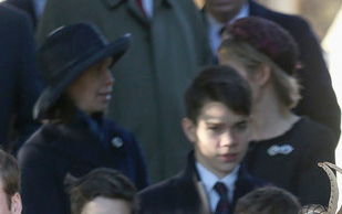 Lady Sarah Chatto and Lady Serena Armstrong-Jones, December 25, 2013 | The Royal Hats Blog
