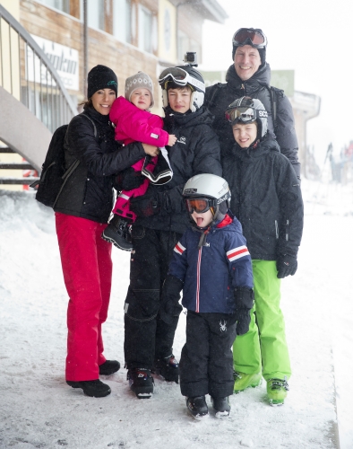 Prince Joachim, Princess Marie & family, February 13, 2014 | The Royal Hats Blog