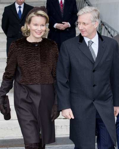 Queen Mathilde, February 18, 2014 | The Royal Hats Blog