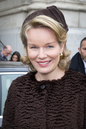 Queen Mathilde, February 18, 2014 | The Royal Hats Blog