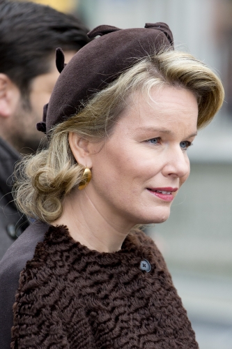 Queen Mathilde, February 18, 2014 | The Royal Hats Blog