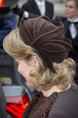 Queen Mathilde, February 18, 2014 | The Royal Hats Blog