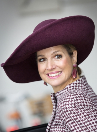 Queen Máxima, March 18, 2014 in Fabienne Delvigne | The Royal Hats Blog