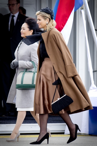 Queen  Máxima, March 22, 2014 in Fabienne Delvigne | The Royal Hats Blog