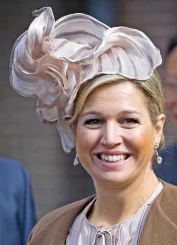 Queen Máxima, March 24, 2014 in Fabienne Delvigne | The Royal Hats Blog