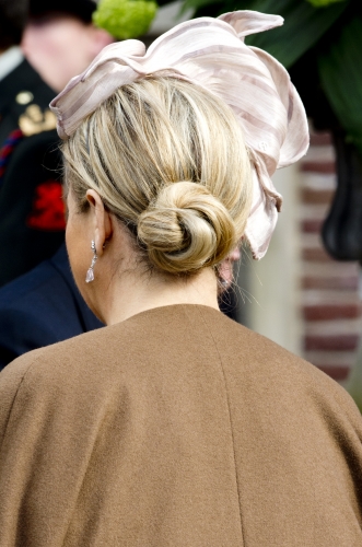 Queen Máxima, March 24, 2014 in Fabienne Delvigne | The Royal Hats Blog
