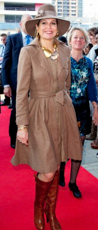 Queen Máxima, March 27, 2014 in Fabienne Delvigne | The Royal Hats Blog
