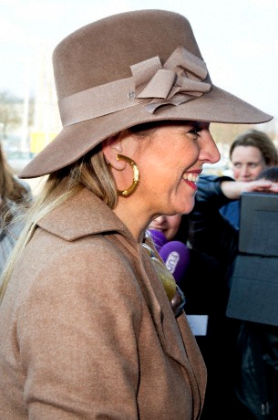 Queen Máxima, March 27, 2014 in Fabienne Delvigne | The Royal Hats Blog