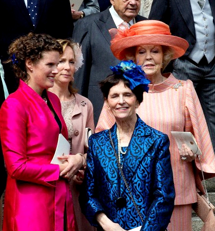 Princess Cecilia of Bourbon-Parma and Princess Beatrix of the Netherlands, April 5, 2014 | The Royal Hats Blog