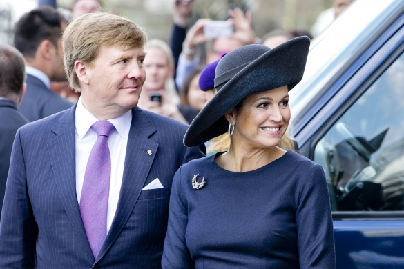 Queen Máxima, April 5, 2014 in Fabienne Delvigne | The Royal Hats Blog