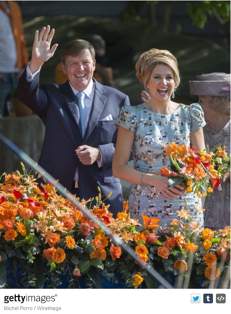 Queen Máxima, April 26, 2014 in Fabienne Delvigne | The Royal Hats Blog