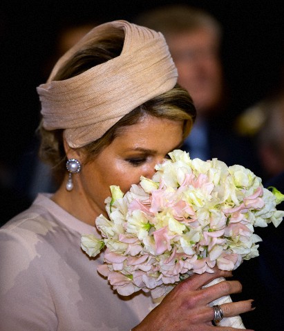 Queen Máxima,May 6, 2014 in Fabienne Delvigne | Royal Hats