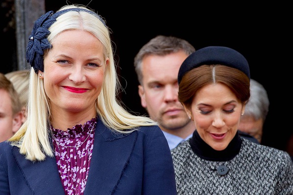 Crown Princess Mette Marit and Crown Princess Mary, May 9, 2014 | Royal Hats