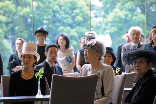 Empress Michiko, May 19, 2014 in Akio Hirata | Royal Hats