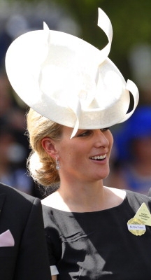 Zara Phillips Tinall, June 17, 2014 in Philip Treacy | Royal Hats