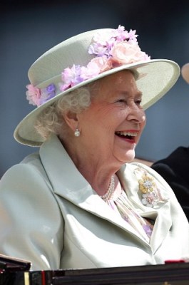 Queen Elizabeth, June 18, 2014 in Rachel Trevor Morgan | Royal Hats
