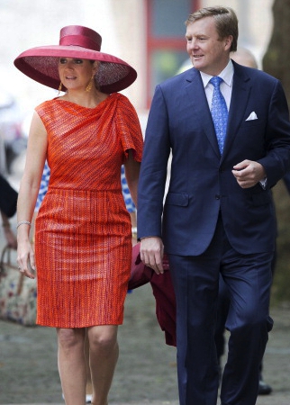 Queen Maxima, May 24, 2014 in Fabienne Delvigne | Royal Hats