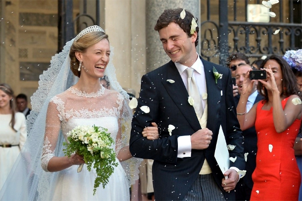 Prince Amedeo, Archduke of Austria-Este and Elisabetta Rosboch von Wolkenstein, July 5, 2014 in Valentino | Royal Hats