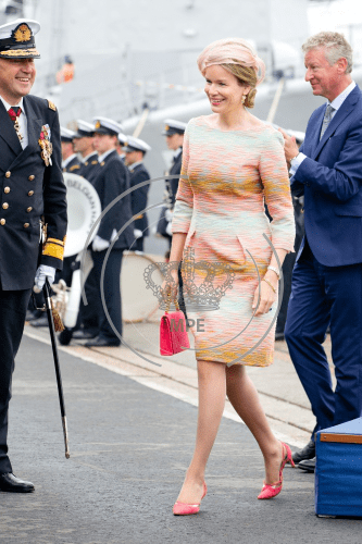 Queen Mathilde, July 10, 2014 in Fabienne Delvigne | Royal Hats