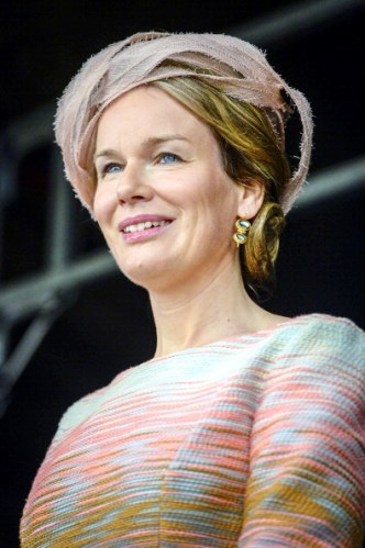 Queen Mathilde, July 10, 2014 in Fabienne Delvigne | Royal Hats