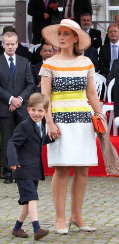 Princess Claire, July21, 2012 in Fabienne Delvigne | Royal Hats