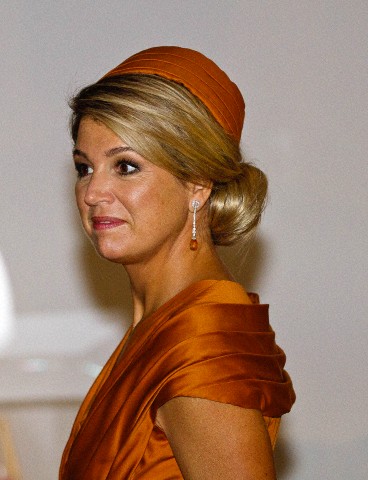 Queen Máxima, October 29, 2014 in Fabienne Delvigne | Royal Hats