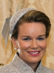 Queen Mathilde, February 19, 2014 in Philip Treacy | Royal Hats