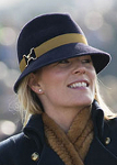Autumn Phillips, March 12, 2014 in Gina Foster | The Royal Hats Blog