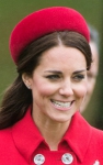 The Duchess of Cambridge, April 7, 2014 in Gina Foster | The Royal Hats Blog 