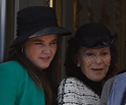 Baroness Elisabethe-Anne de Massy and Mélanie-Antoinette Costello de Massy, November 19, 2014 | Royal Hats