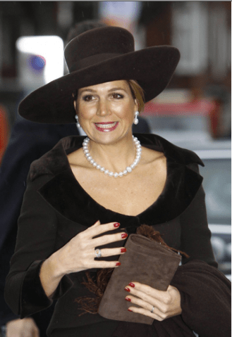 Queen Máxima, December 12, 2014 in Fabienne Delvigne | Royal Hats