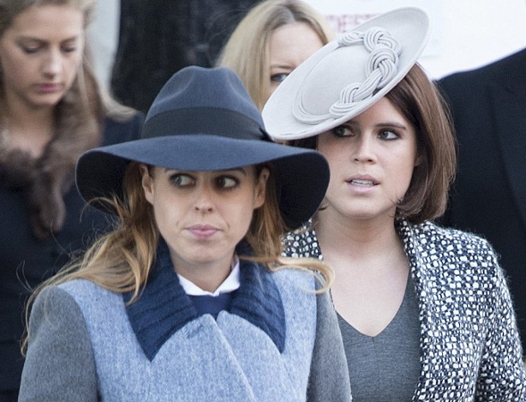 Princess Beatrice and Princess Eugenie, November 19, 2014 | Royal Hats