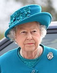 Queen Elizabeth, October 30, 2014 in Rachel Trevor Morgan | Royal Hats
