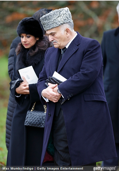 Princess Sarvath and Prince El Hassan bin Talal of Jordan, January 8, 2015 | Royal Hats