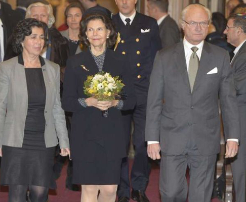 Queen Silvia, January 27, 2015 in Kerstin Carlefalk | Royal Hats