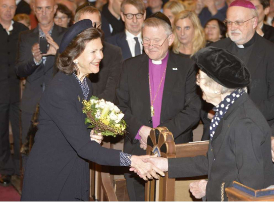 Queen Silvia, January 27, 2015 in Kerstin Carlefalk | Royal Hats