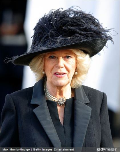 Duchess of Cornwall, February 4, 2015 in Philip Treacy | Royal Hats