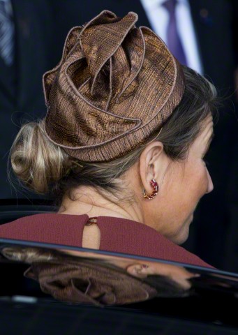 Queen Máxima, February 5, 2015 in Fabienne Delvigne | Royal Hats