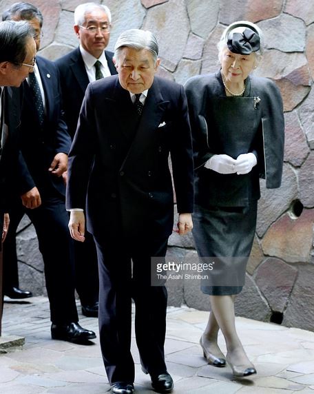 Empress Michiko, April 16, 2015 in Akio Hirata | Royal Hats