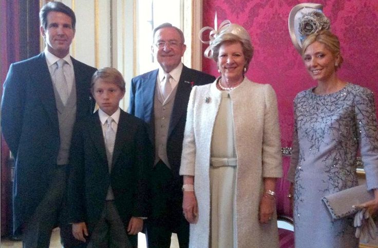 Queen Anne-Marie and Princess Marie-Chantal of Greece in Philip Treacy, April 29, 2011 | Royal Hats