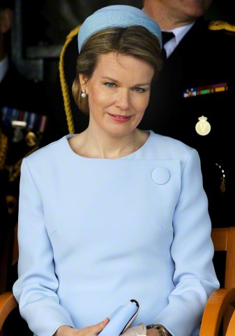 Queen Mathilde, May 6, 2015 in Dior | Royal Hats