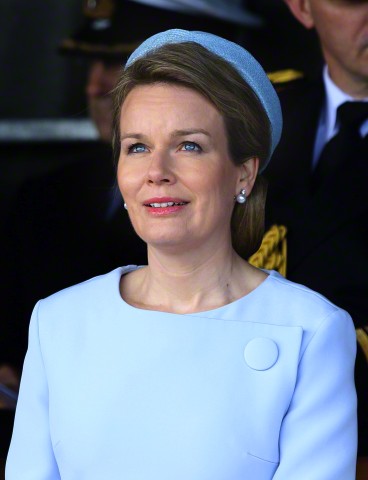 Queen Mathilde, May 6, 2015 in Dior | Royal Hats