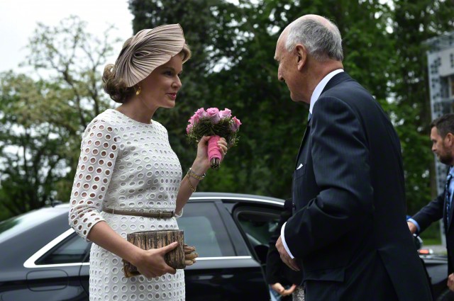 Queen Mathilde, June 2, 2015 in Fabienne Delvigne | Royal Hats