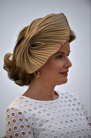 Queen Mathilde, June 2, 2015 in Fabienne Delvigne | Royal Hats