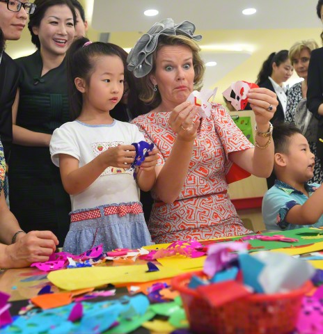 Queen Mathilde, June 22, 2015 in Fabienne Delvigne | Royal Hats