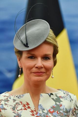 Queen Mathilde, June 23, 2015 in Fabienne Delvigne | Royal Hats