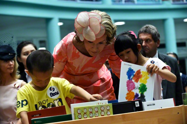 Queen Mathilde, June 26, 2015 in Fabienne Delvigne | Royal Hats